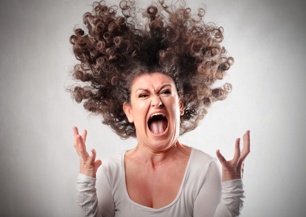 stress hormone cortisol makes woman grumpy
